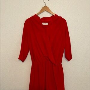 Red Wrap Dress